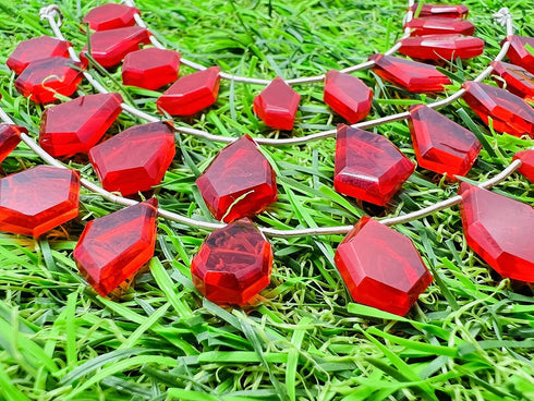 1 Strand Coral Quartz 10 Pcs Beads Size 4X14-5X20Mm Fancy Shape Cut Faceted Beads For Jewellery Making, Beading & Craft Supplies Kcrafts-Rk_K04...