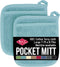 Ritz Terry Pocket Mitt & Hot Pad: Unparalleled Heat Resistant, Durable 100% Cotton – Ergonomically Designed for Optimal Grip – Easy-Care Machine W...