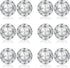 BESTEEL Rhinestone Earrings Round Shaped Acrylic Stone Inside Crystal Halo Stud Earrings for Dance Competitions Stage Opera Performance Wedding Pa...