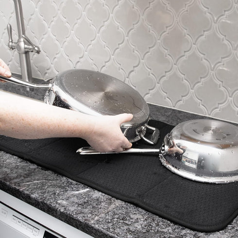 All-Clad Premium Reversible Dish Drying Mat for Kitchen: 16" x 28" Ultra-Absorbent, Long-Lasting, No Condensation, and Oversized for Large Pots an...