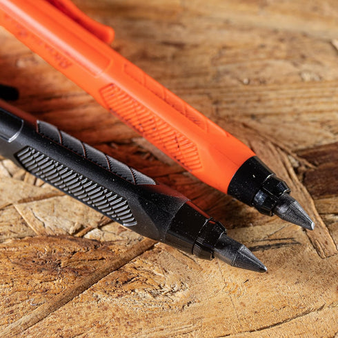 Rite in the Rain Heavy Duty Gravity-Fed Lead Holder Pencil, 5.6mm Dark (2B) Lead, Black and Orange Barrel, 2 Pack (No. 56-2)...