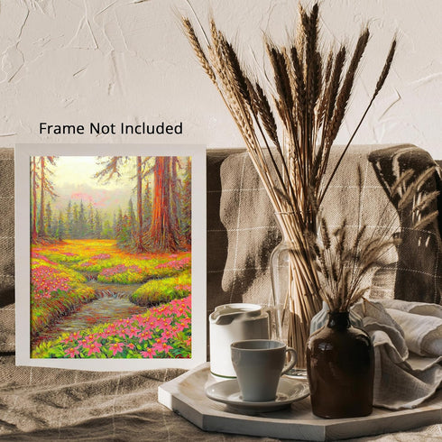 Posterizer 1 pcs-serene meadow scene in classic oil painting art style 5-Collectibles & Fine Art-Landscape & Nature Art-Gift for Men Women Teens- ...