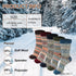 5 Pairs of Women's Wool Socks, Warm Vintage Wool Socks, Thick Soft Knit Wool Socks, Winter Fashion Wool Socks for Everyone (5-9 Years Old)...