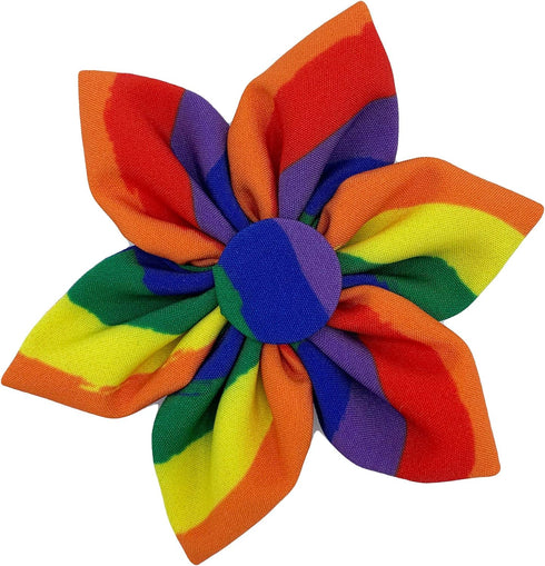 Huxley & Kent Pinwheel for Pets | Equality (Small) | Pride Velcro Collar Accessory for Dogs/Cats | Fun Pet Pinwheel Collar Attachment | Cute, Comf...