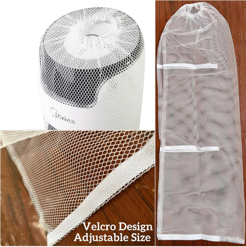 Mesh Cover for Oscillating Tower Fan (Not Included Fan),Tower Fan Guard Covers for Kids Finger Protector,Reusable Oscillating Floor Fan Dustproof ...