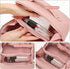 Large Capacity Travel Cosmetic Bag for Women Makeup Bag Travelling Waterproof Portable PU Leather Makeup Organizer Travel Toiletry Bag with Handle...