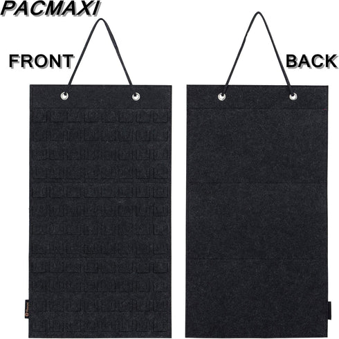 PACMAXI Hanging Brooch Pin Organizer, Display Pins Storage Case, Brooch Collection Storage Holder, Holds Up to 96 Pins.(Not Include Any Accessorie...