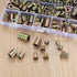 230 Pcs Threaded Inserts Nuts, Threaded Wood Inserts Nuts Assortment Tool Kit, 11 Sizes Metric M4/M5/M6/M8/M10 Hex Socket Drive Furniture Screw in...