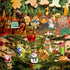 Junkin 26 Pcs Diamond Art Christmas Ornaments 5D DIY Christmas Diamond Painting Keychains Kits Xmas Hanging Painting Kit Snowman Santa Art Pendant...