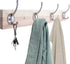 IBosins 12 Pack Silver Coat Hooks Wall Mounted with 24 Screws Retro Double Hooks Utility Silver Hooks for Coat, Scarf, Bag, Towel, Key, Cap, Cup, ...