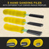 Dura-Gold Sanding Stick Kit with Ergo Handle Yellow Flat with 40 sheet Sandpaper Starter Kit...