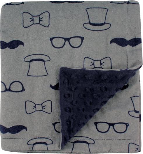 Hudson Baby Unisex Baby Plush Mink Blanket, Gentleman, One Size...