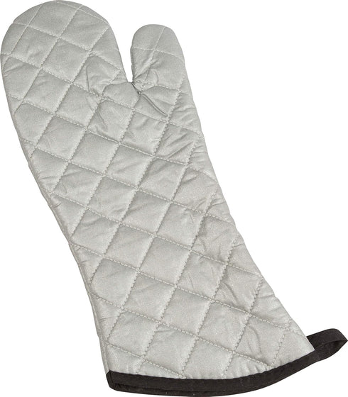 San Jamar 801SG17 Silicone Temperature Protection Oven/Freezer Mitt, 17" Length, Silver...