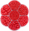YAKA 3000 PCS 1 Box 7Sizes 2.5/3/4/5/6/8/10mm Flat Back Half Round Pearl Cabochon Bead Loose Beads Gem for Nail Craft Scrapbook DIY Decoration (Re...