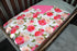 Top Tots Baby Blanket - Hot Pink on White Roses...