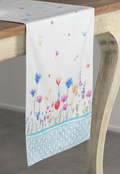 Maison d' Hermine Table Runner 100% Cotton Double Layer Table Runners 72 inches Long Decorative for Home Kitchen Dining Party Wedding Bridal Showe...