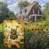 Summer Garden Flags, Bee Sunflower Garden Flag, 12x18 Inch Vertical Double Sided Burlap, Welcome Holiday Yard Lawn Flag, Outdoor Patio House Decor...