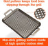 Camerons BBQ Grill Topper Grilling Pans (Set of 2)- Non-Stick Barbecue Trays w Stainless Steel Handles - Indoor Outdoor use for Barbecue & Smoked ...