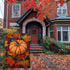 Fall Pumpkin Garden Flag, Autumn Thanksgiving Maple Leaf Garden Flag, Yard Home Decor Welcome Flag, 12x18 Inch Double Sided Burlap, Outdoor Lawn F...