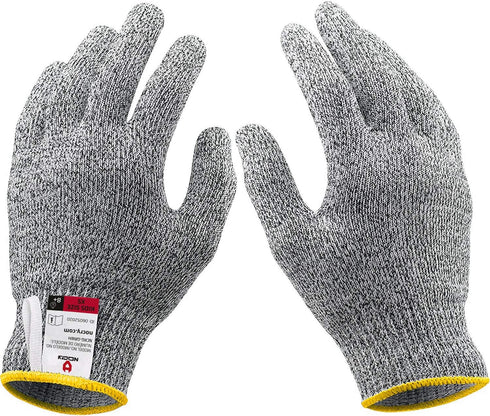 NoCry Kids Cutting Gloves, XS (8-12 Years) - 100% Food Grade Kids Fishing Gloves with Level 5 Protection - Ideal as Wood Carving Gloves or Whittli...