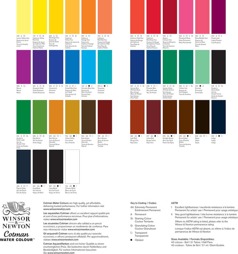 Winsor & Newton Cotman Watercolor Paint, 21ml (0.71-oz) Tube, Chinese White...