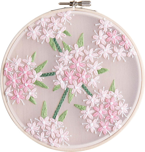 Leisure Arts Embroidery Kit 6" Wild Angelica - embroidery kit for beginners - embroidery kit for adults - cross stitch kits - cross stitch kits fo...
