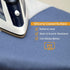 12.5 X 30 inch Smart Table top Ironing Board Cover and Pad with Standard Size, Fits Small, Mini Board, Easy Placement, Extra Thick Padding, Elasti...