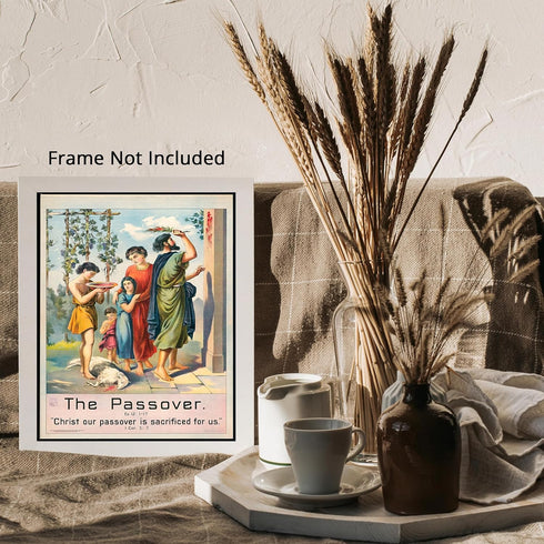 Posterizer 1 pcs-The Passover poster-Religious Posters-Gifts for Christians -Decor for Church, Sunday School Classroom- unframed wall art...