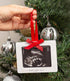Pearhead Sonogram Picture Ornament with Burlap Ribbon and Wooden Frame | Ultrasound Photo Keepsake for Christmas Tree, Holiday Décor, and Pregnanc...