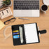 PU Leather Budget Binder Notebook Planner with 40 Pages Loose-Leaf Filler Paper, Stainless Ring Binder, 6 Zipper Bags, 10 Category Stickers, 2 Pen...