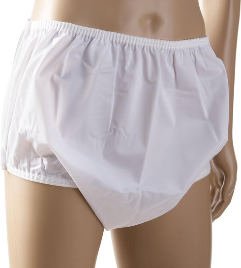 DMI Waterproof Incontinence Underwear for Disabled, Elderly, Handicapped, Potty Training, Pregnancy or Postpartum, Pull On, Large 38-44 Inches, Wh...