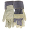 BOSS (B71001-WML) Women's Guard Split Cowhide Leather Palm Work Gloves, Extended Safety Cuff,Medium/Large, Blue/Cream...
