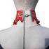 Red Lace Chains Christmas Bell Necklaces Goth Chokers Collar Jewelry for Women Gifts (lace bell)...