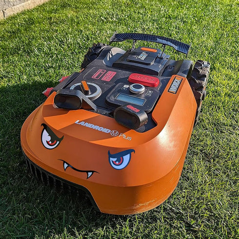 Robot Lawn Mower Decoration, Worx Tuning - Sticker Lawn Mower I Lawn Mower Spoiler I Rear Fin for Ecovacs Goat G1, Segway Navimow, Worx M500 Plus,...
