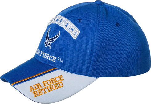 Officially Licensed United States Air Force Retired Embroidered Blue Baseball Cap...