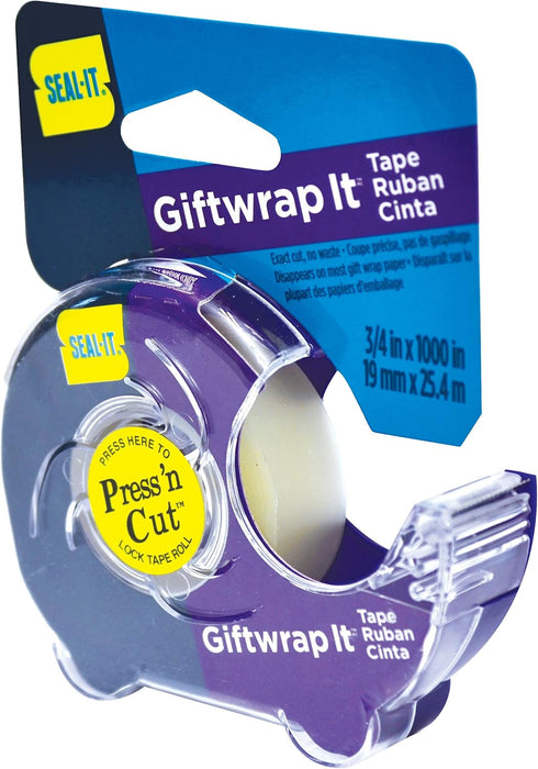 GiftWrap It Stationery Tape 3/4 x 1000 Inches On Dispenser, 6pk, 6000 Inches Total (60051-6)...