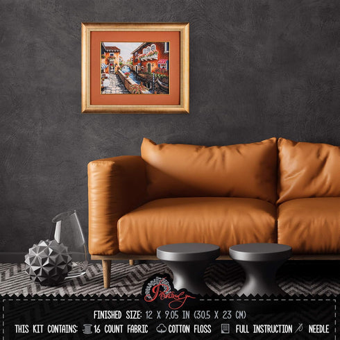 Povitrulya Counted Cross Stitch Kit for Adults 'Venice'...