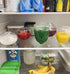 5PCS Fruit and Vegetable Shaped Savers Storage Onion Tomato Lemon Green Pepper and Garlic Containers for Fridge Vegetable Crisper Makes Food Stays...