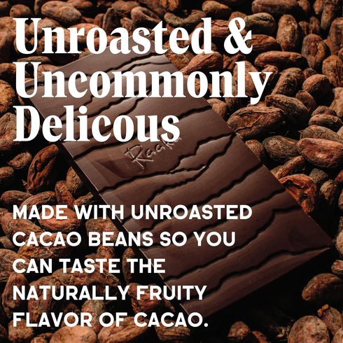 Raaka Chocolate 60% Cacao Coconut Milk Dark Chocolate Bars, 3-Pack, 1.8oz...