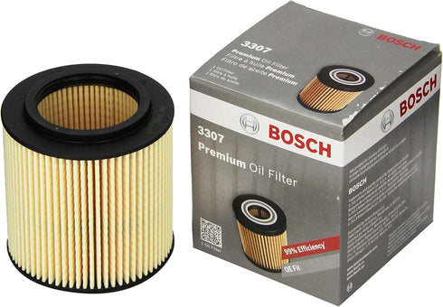 Bosch 3307 Premium Oil Filter With FILTECH Filtration Technology - Compatible With Select BMW 128, 135, 228, 235, 240, 320, 323, 325, 340, 428, 43...