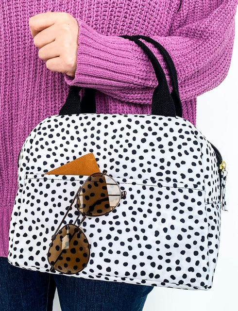 Steel Mill & Co Insulated Lunch Tote Bag for Women, Large Capacity Cooler Lunch Box, Cute Lunch Bag for Adults, Mini Cooler with Zipper Closure, P...