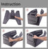 Minoisome Storage Basket Felt Storage Bin Collapsible& Convenient Box Organizer with Carry Handles for Office Bedroom Closet Babies Nursery Toys L...