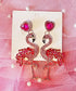 Pink Flamingo Earrings for Women - Fun and Sparkly Crystal Earring Accessories - Dangle Drop Flamingo Jewelry – Gorgeous Glam Pink Flamingo Earrin...