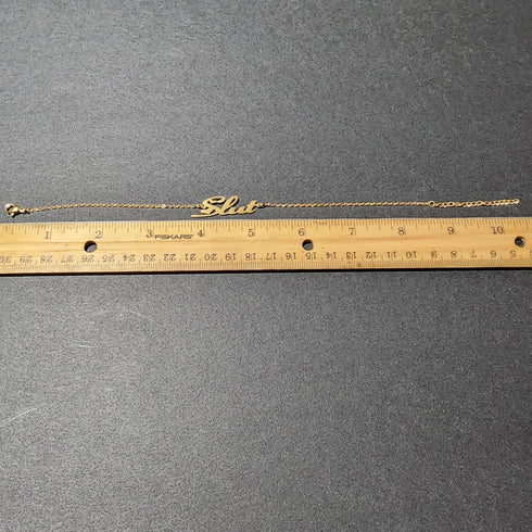 Slut Ankle Bracelet, Slut Anklet - Sliver Plated or Gold Plated Slut Anklet, Swinger Lifestyle Jewelry - Slut Anklet - Slut Ankle Bracelet...