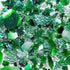 KALUCION Cracked Ice Glass Mosaic Tiles for Art Crafts, 3.5oz Value Pack Mosaic Making Supplies, Stained Glass Pieces for Adults(Green Mixed)...