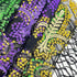 QLINLEAF Mardi Gras Shawl Scarf Sequin Mardi Gras Outfit for Women with Headband and Earrings Canival Party Favor...