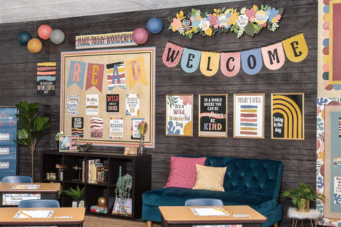 Teacher Created Resources Wonderfully Wild Welcome Bunting Bulletin Board (TCR6677)...