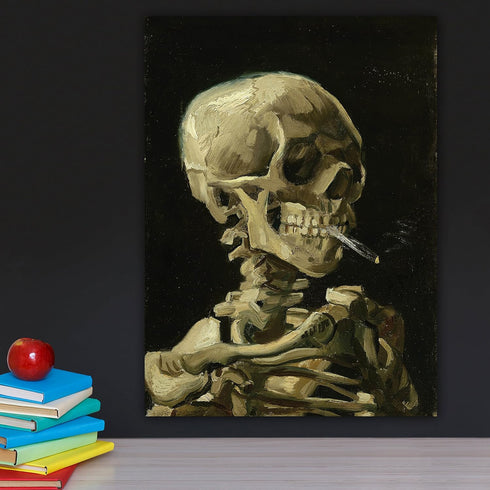 Palace Learning Vincent Van Gogh (Skull with Cigarette, 1885) Art Poster Print - 18 x 24 LAMINATED - Van Gogh Skeleton...