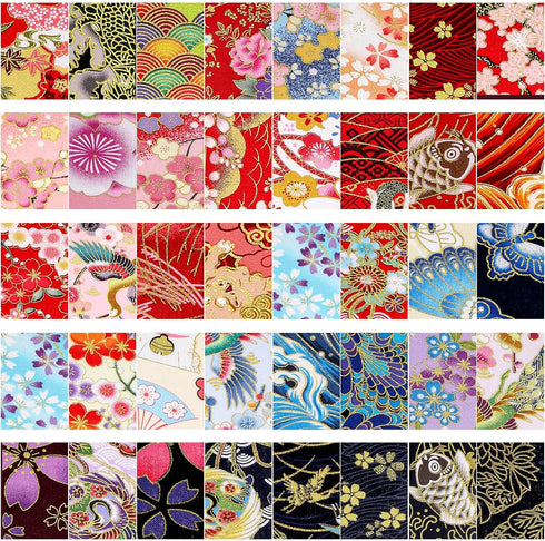 40 Pcs Japanese Jelly Cotton Fabric Patchwork Roll, 2.55 Inch Roll Up Cotton Fabric Quilting Strips, Jelly Fabric Patchwork Craft Cotton Fabric fo...