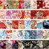 40 Pcs Japanese Jelly Cotton Fabric Patchwork Roll, 2.55 Inch Roll Up Cotton Fabric Quilting Strips, Jelly Fabric Patchwork Craft Cotton Fabric fo...